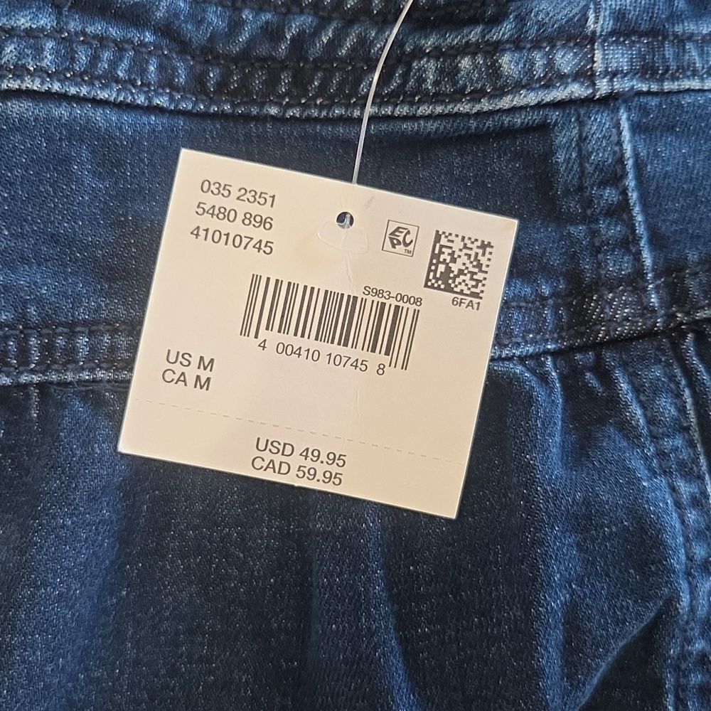 American Eagle Dark Blue Button Front, Denim Halter Top, NWT, MEDIUM - Picture 4 of 6